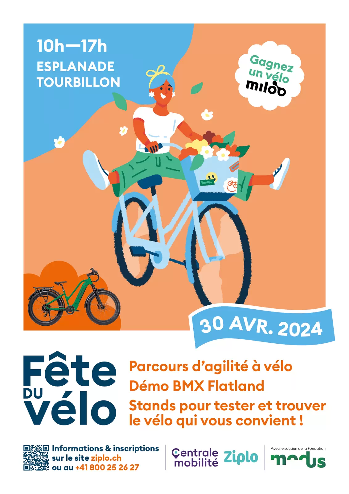 Fête du Vélo - ZIPLO / Esplanade Tourbillon 