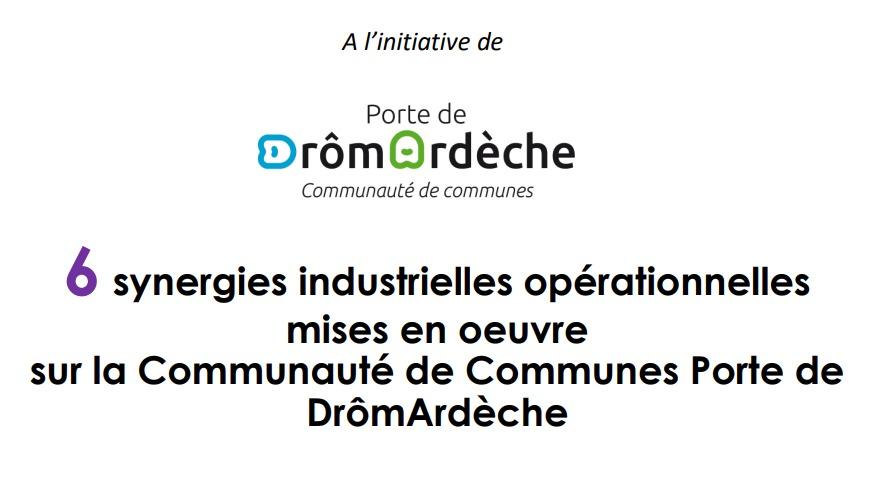[Ailleurs] Présentation de six retours d’expériences de synergies industrielles (Drôme, Ardèche)