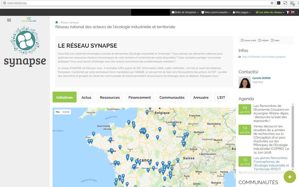 [France] SYNAPSE : Le réseau national des acteurs de l'écologie industrielle et territorial