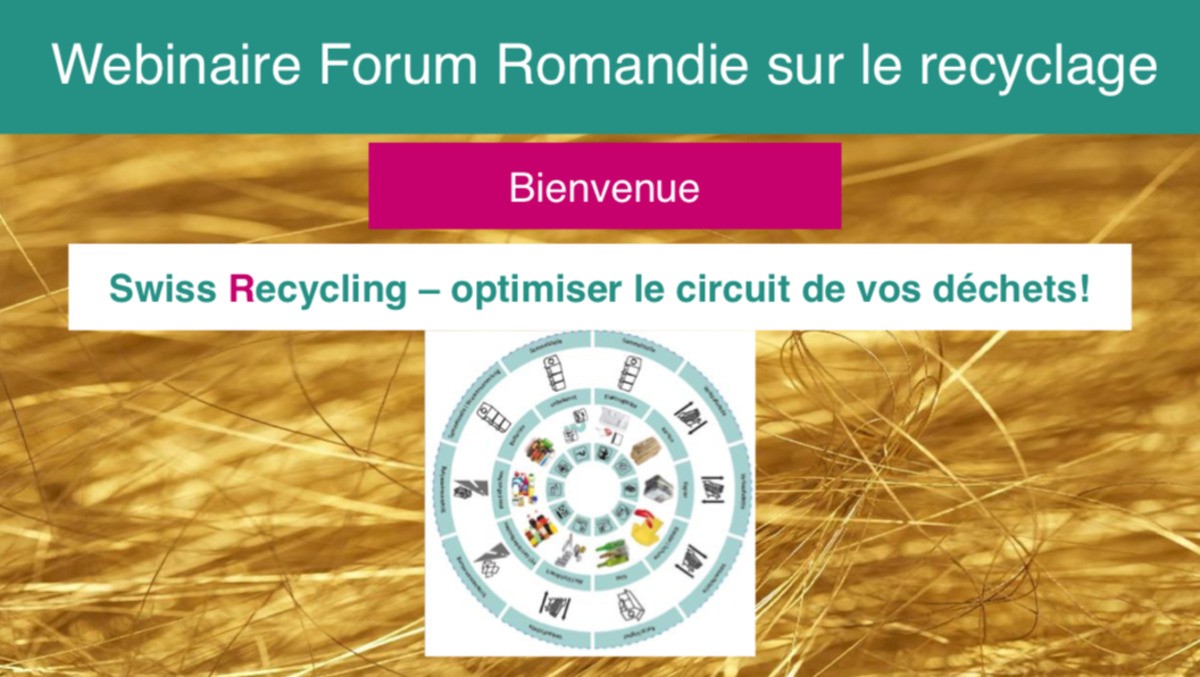 Forum romand sur le recyclage : 18 juin 2021