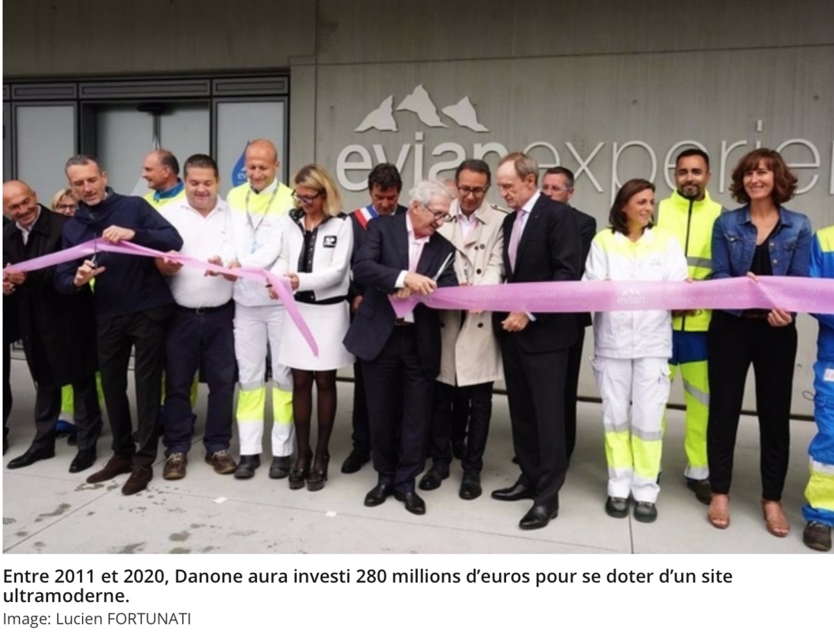 Danone inaugure à Evian une nouvelle usine «zéro carbone»