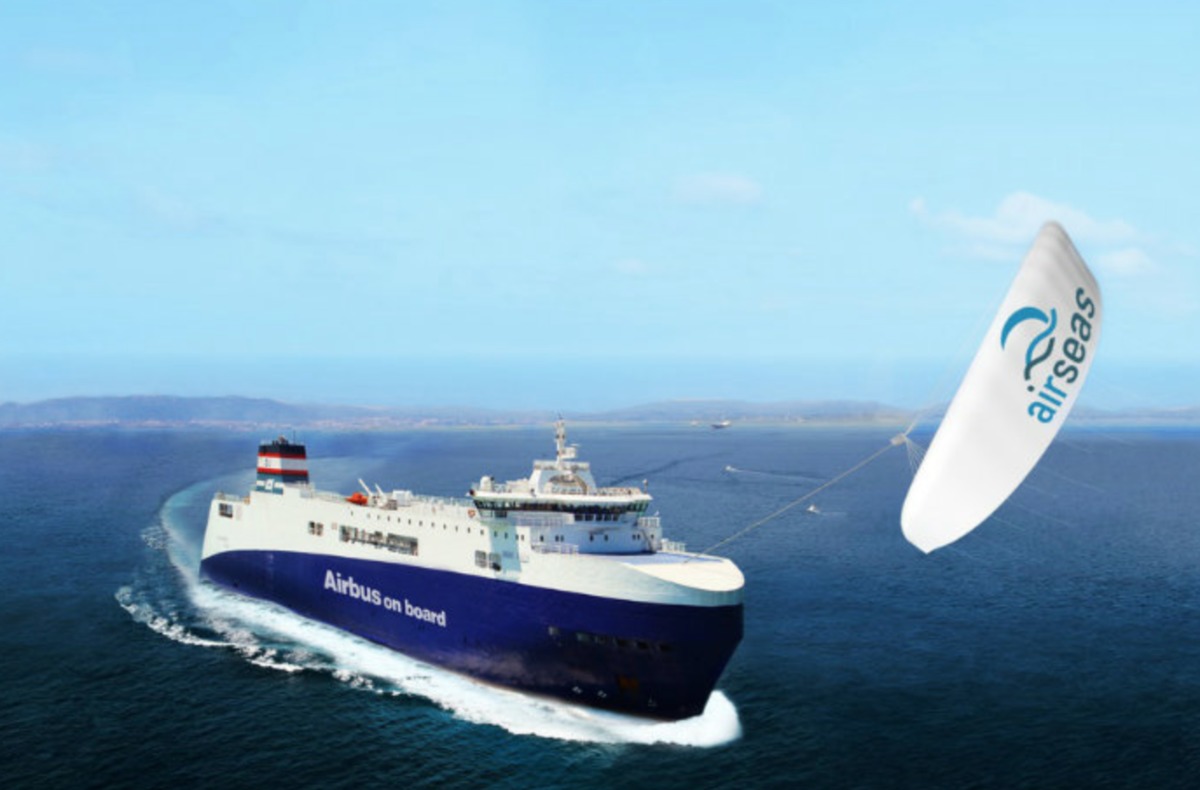 Une aile qui tracte les navires pour réduire la pollution maritime