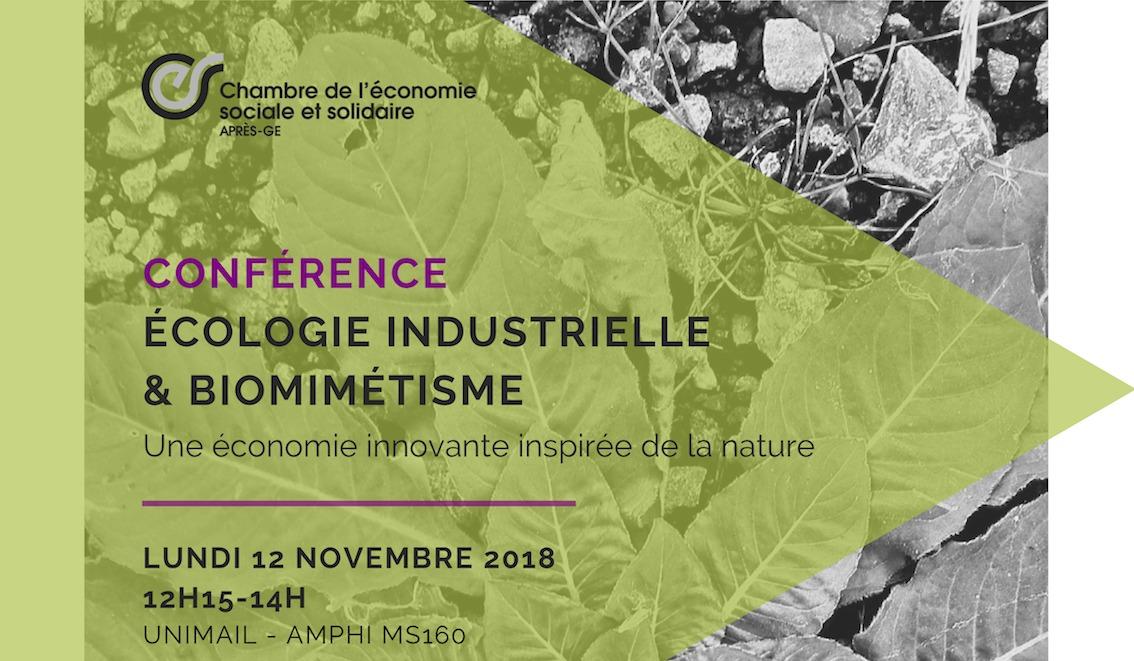 Conférence: ÉCOLOGIE INDUSTRIELLE & BIOMIMÉTISME : une économie innovante inspirée de la nature