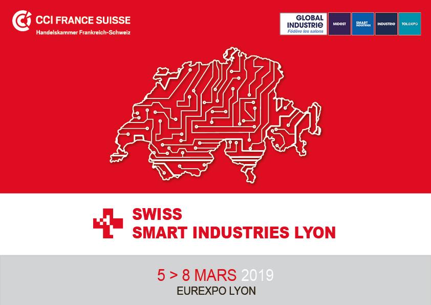Stand Swiss Smart Industries - Salon Global Industrie Lyon du 05 au 08 mars 2019
