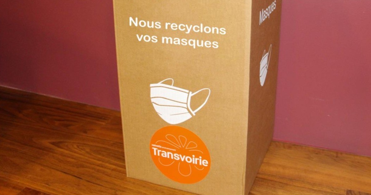 Transvoirie, organise une filière de collecte et de recyclage des masques chirurgicaux 