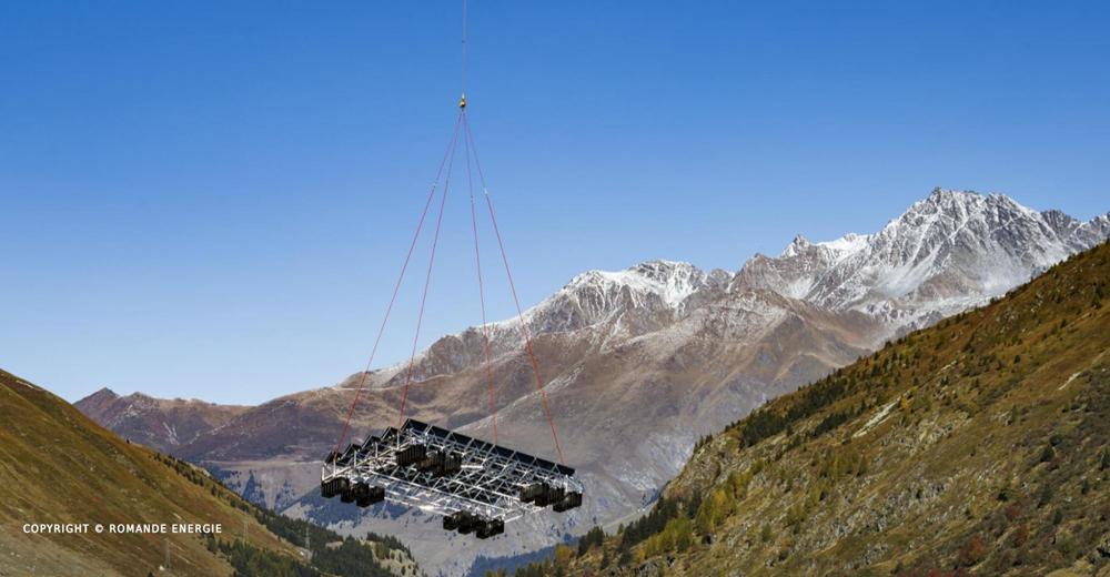  Romande Energie met en service le premier parc solaire flottant en milieu alpin